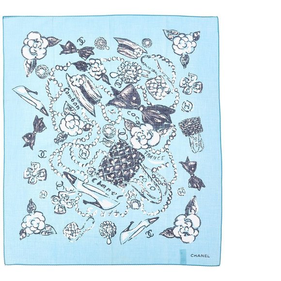 Chanel Accessories - Chanel Fashion Sketch Mini Scarf (Authentic Pre-Owned)